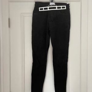 Black duer skinny jeans, size 27